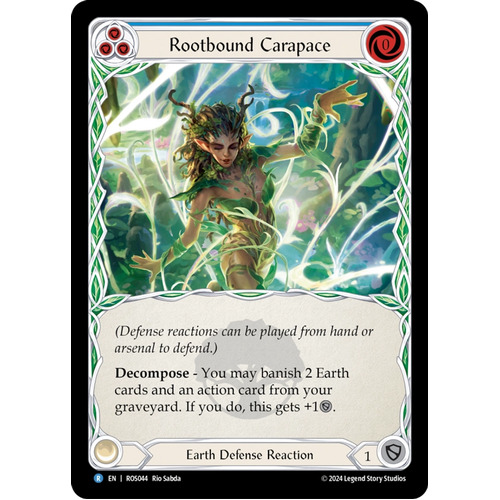 Rootbound Carapace (Blue) (Rainbow Foil) - ROS