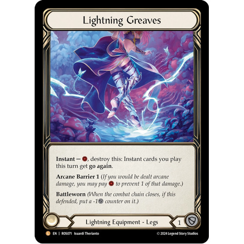 Lightning Greaves (Cold Foil) - ROS