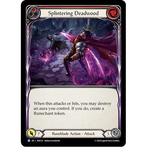 Splintering Deadwood (Red) (Rainbow Foil) - ROS