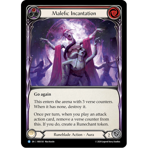 Malefic Incantation (Red) (Regular) - ROS