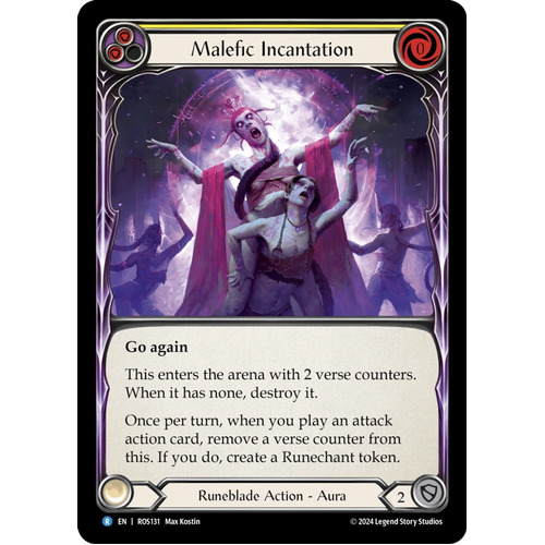 Malefic Incantation (Yellow) (Regular) - ROS