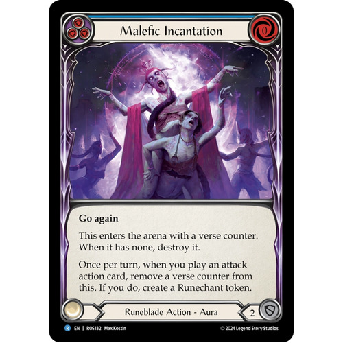 Malefic Incantation (Blue) (Regular) - ROS