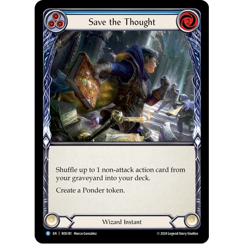 Save the Thought (Blue) (Rainbow Foil) - ROS