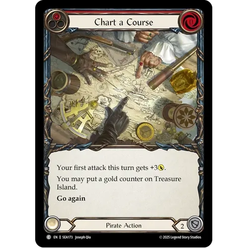 Chart a Course (Red) (Treasure) (Cold Foil)
