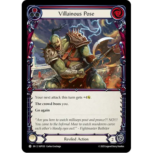 Villainous Pose (Red) (Regular) - SUP