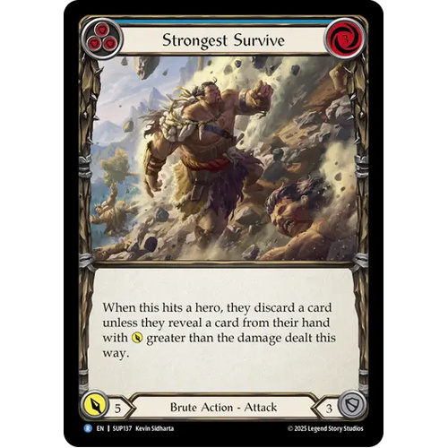 Strongest Survive (Blue) (Rainbow Foil) - SUP