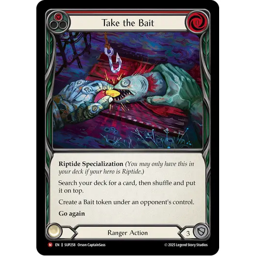 Take the Bait (Red) (Rainbow Foil) - SUP