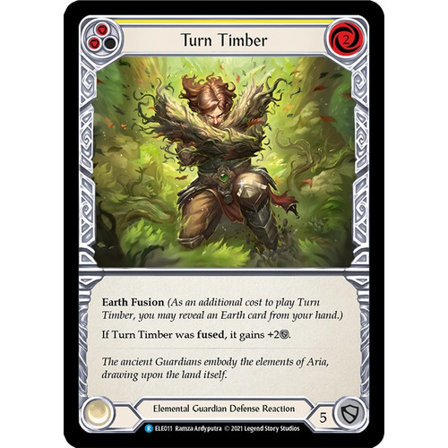Turn Timber (Yellow) (Rainbow Foil) (Unlimited) - ELE