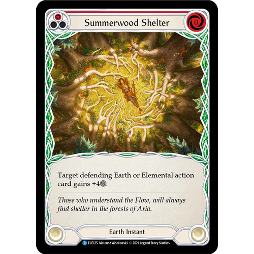 Summerwood Shelter (Red) (Rainbow Foil) (Unlimited) - ELE