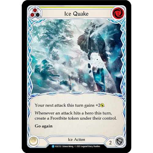 Ice Quake (Yellow) (Rainbow Foil) (Unlimited) - ELE