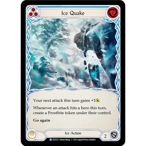 Ice Quake (Blue) (Rainbow Foil) (Unlimited) - ELE