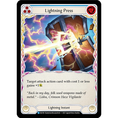 Lightning Press (Blue)  (Unlimited) - ELE