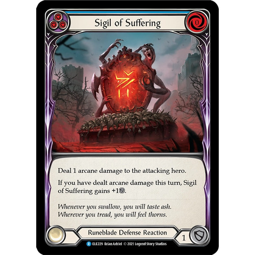 Sigil of Suffering (Blue) (Rainbow Foil) (Unlimited) - ELE