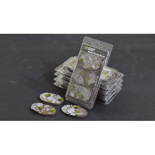 Gamers Grass Battle Ready Bases Temple Oval 75mm (x3)