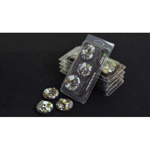 Gamers Grass Battle Ready Bases Winter Round 50mm (x3)