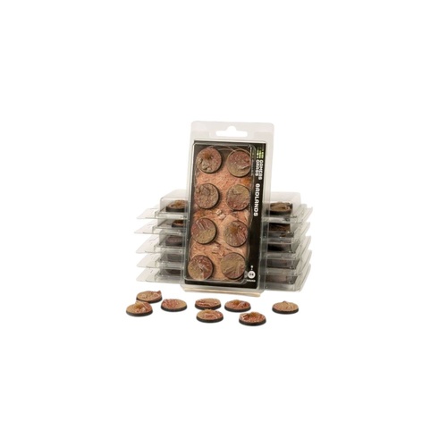 Gamers Grass - Battle Ready Bases - Badlands - Round 25mm (x10)