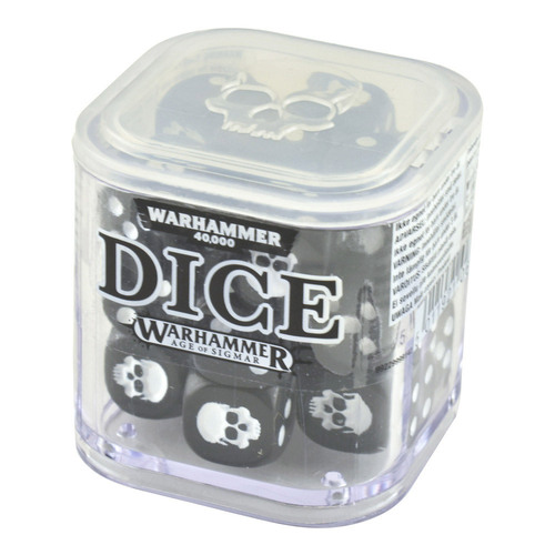 Warhammer 40000: 12mm Dice Set Grey
