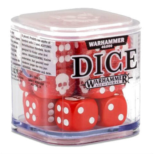 Warhammer 40000: 12mm Dice Set Red