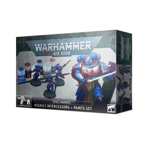 Space Marines Assault Intercessors + Paint Set