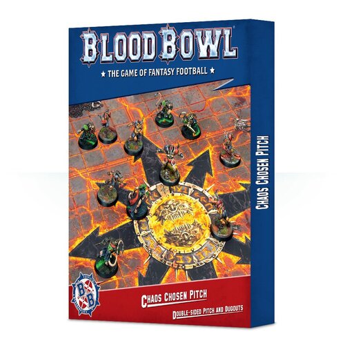 Blood Bowl Chaos Chosen Double-sided Pitch and Dugouts Set