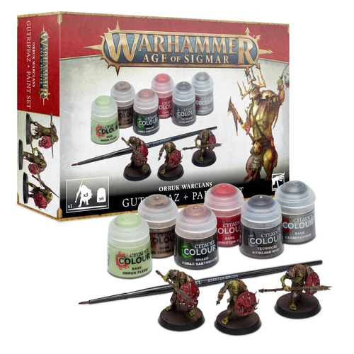 Age of Sigmar: Orruk Warclans Gutrippaz + Paint Set