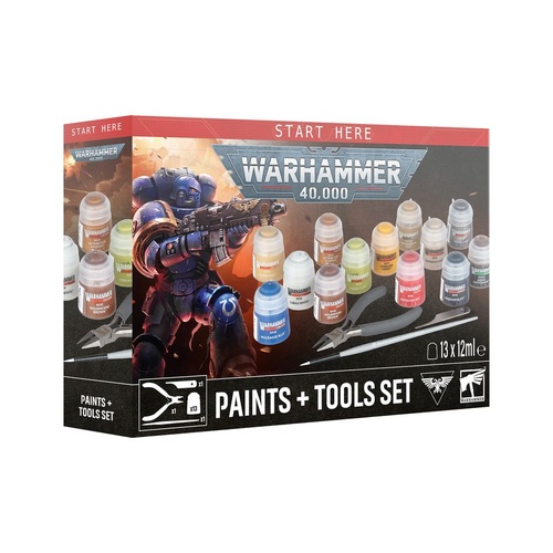 Warhammer 40K: Paints + Tools Set 11th Edition