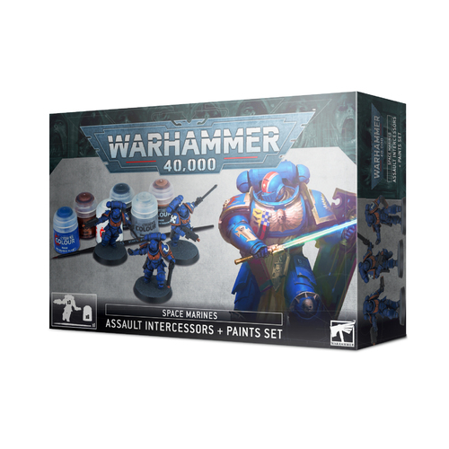 Space Marines Intercessors + Paint Set