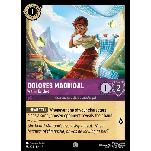 Dolores Madrigal - Within Earshot (78) - ARC