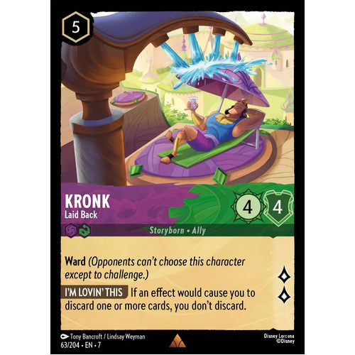 Kronk - Laid Back (63) FOIL - ARC