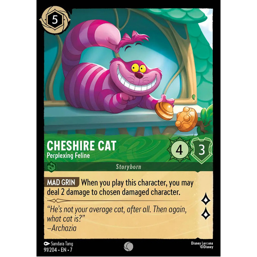 Cheshire Cat - Perplexing Feline (91) FOIL - ARC