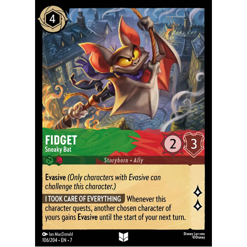Fidget - Sneaky Bat (106) FOIL - ARC