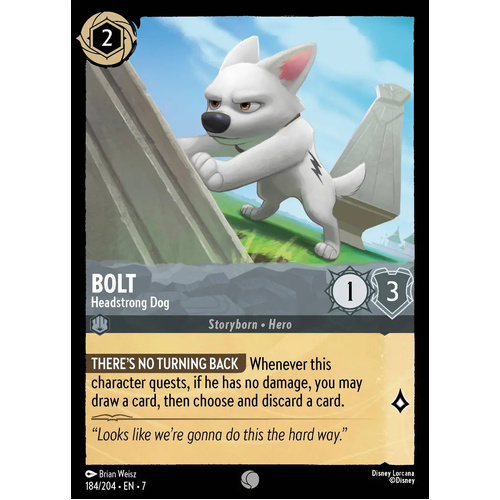 Bolt - Headstrong Dog (184) FOIL - ARC