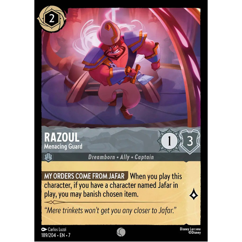 Razoul - Menacing Guard (189) FOIL - ARC