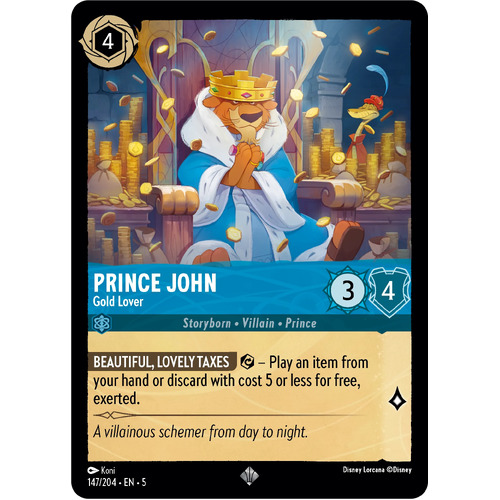 Prince John - Gold Lover  (147) FOIL - SHS