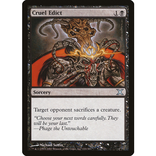 Cruel Edict - 10E