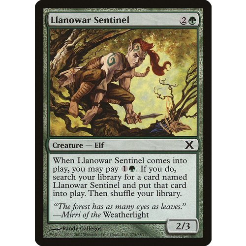 Llanowar Sentinel - 10E