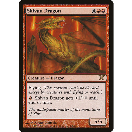 Shivan Dragon FOIL - 10E