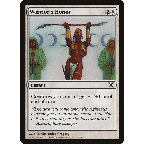 Warrior's Honor FOIL - 10E