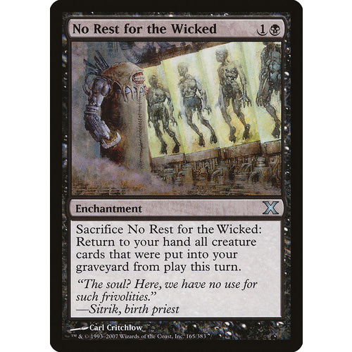 No Rest for the Wicked FOIL - 10E