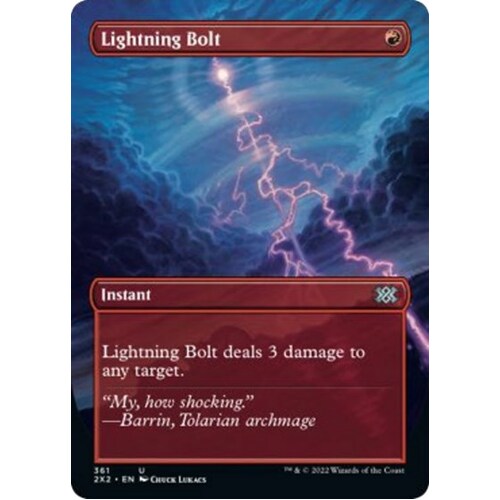Lightning Bolt (Borderless) 2X2 Decked Out Gaming