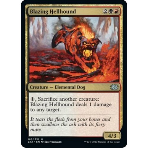 Blazing Hellhound FOIL - 2X2