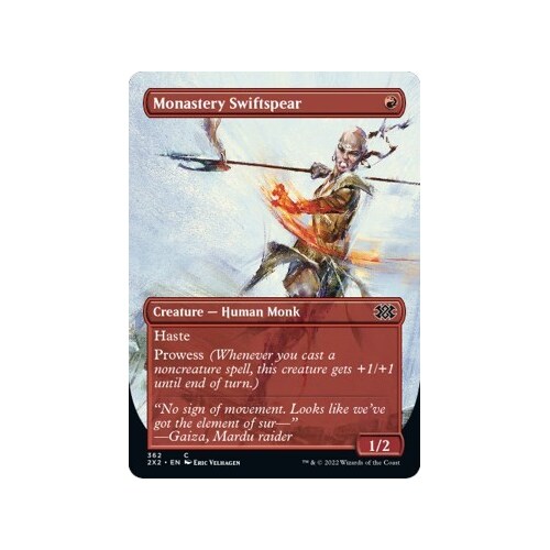 Monastery Swiftspear (Borderless) FOIL - 2X2