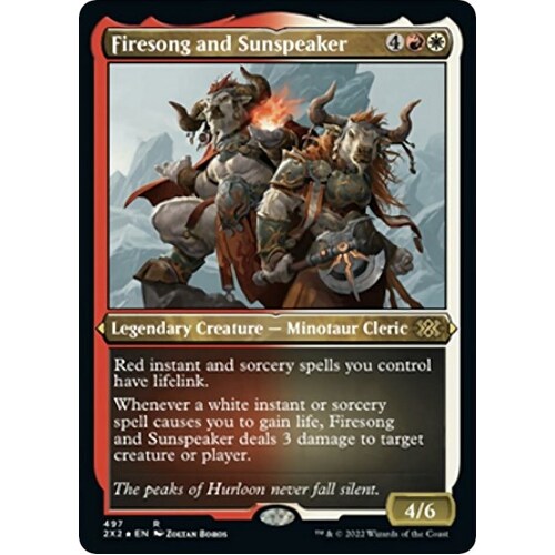Firesong and Sunspeaker (Foil Etched) - 2X2