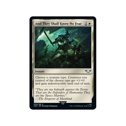 And They Shall Know No Fear - 40K