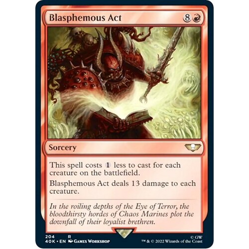 Blasphemous Act - 40K