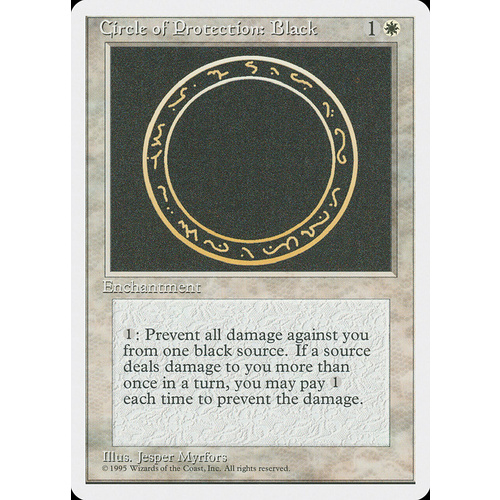Circle of Protection: Black - 4ED