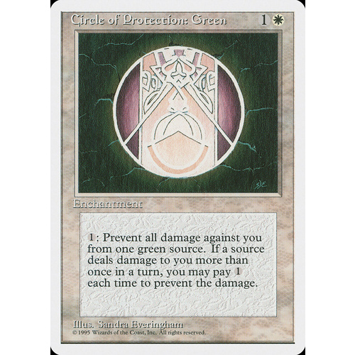 Circle of Protection: Green - 4ED