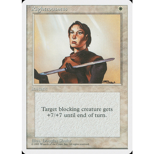 Righteousness - 4ED