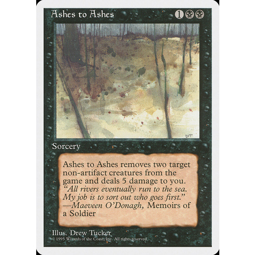 Ashes to Ashes - 4ED