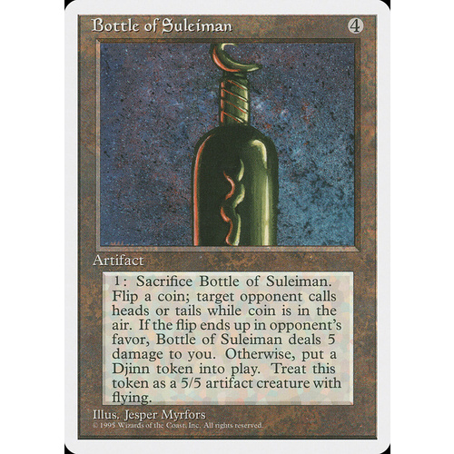 Bottle of Suleiman - 4ED